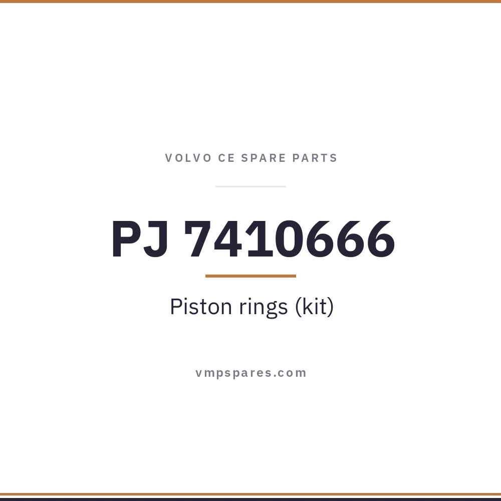 PJ 7410666 – Piston rings (kit)