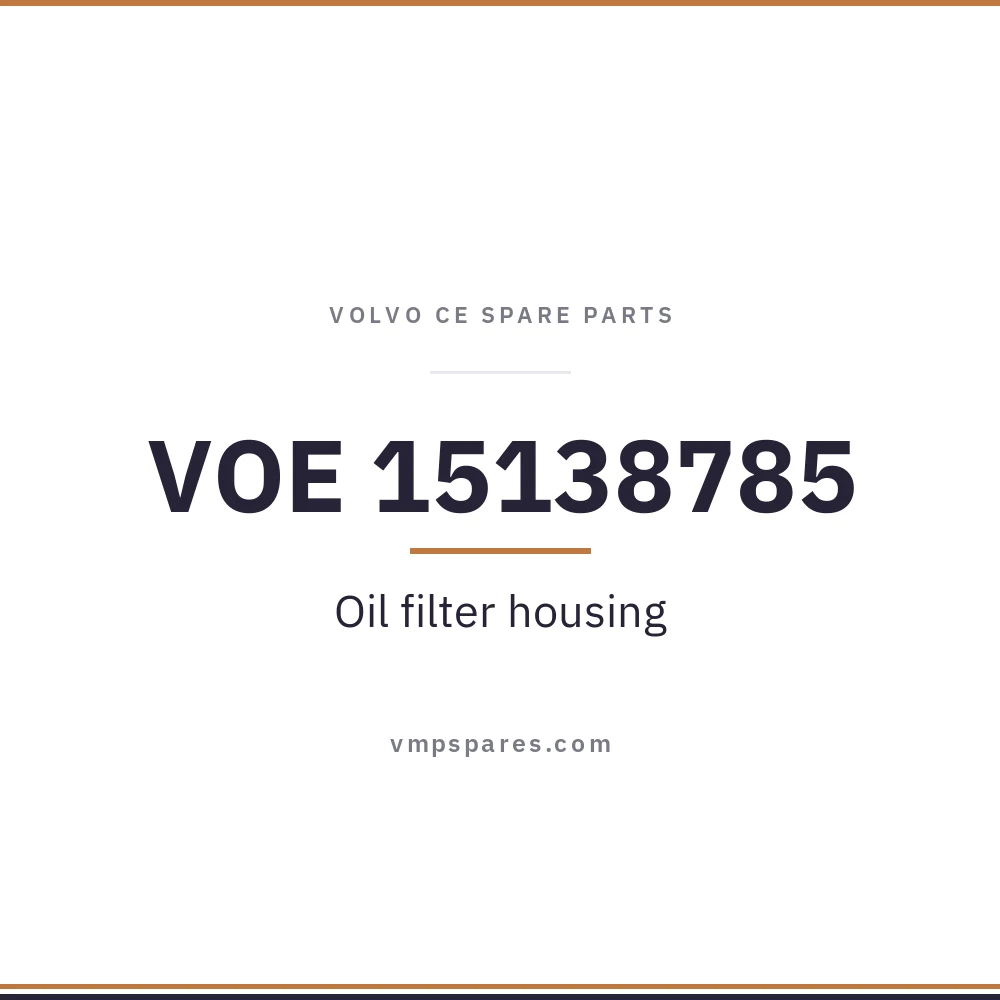 VOE 15138785 – Oil filter housing
