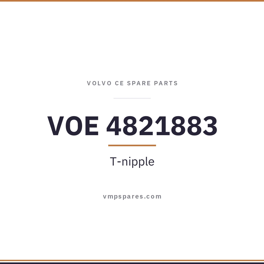 VOE 4821883 – T-nipple
