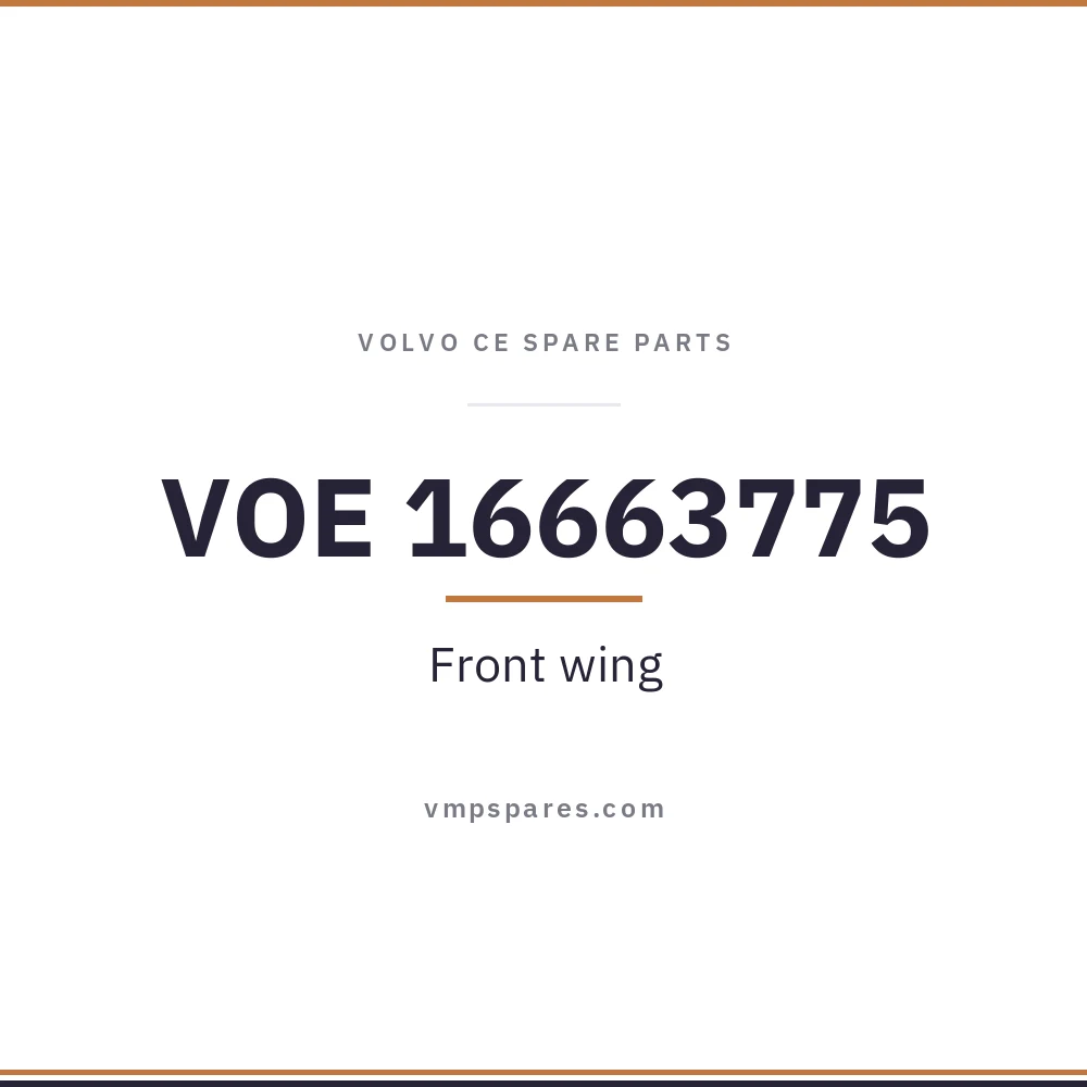 VOE 16663775 – Front wing