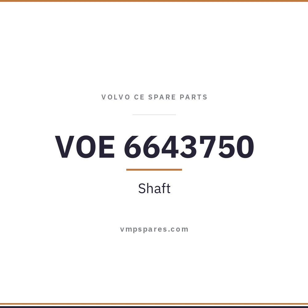 VOE 6643750 – Shaft