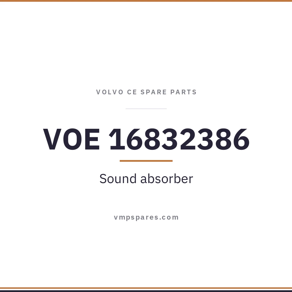 VOE 16832386 – Sound absorber