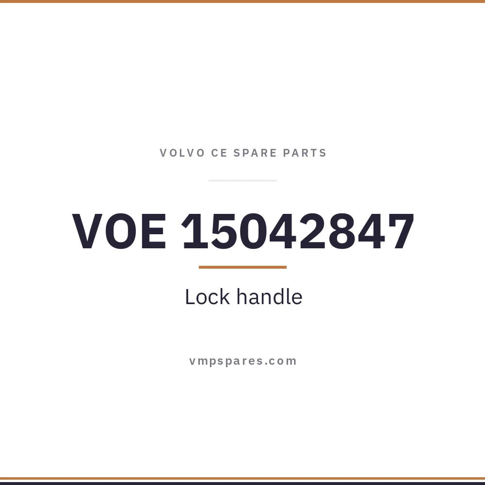 VOE 15042847 – Lock handle