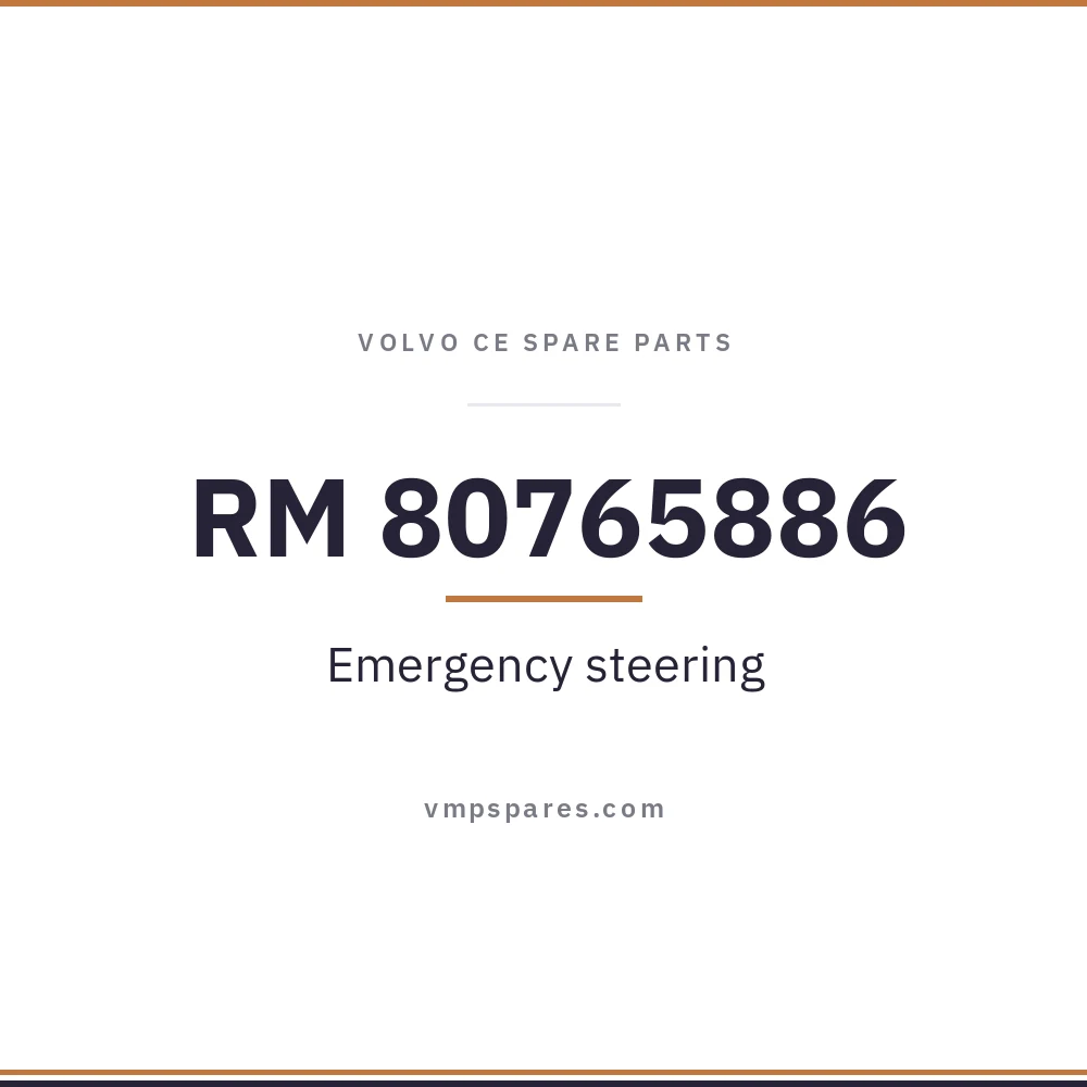 RM 80765886 – Emergency steering