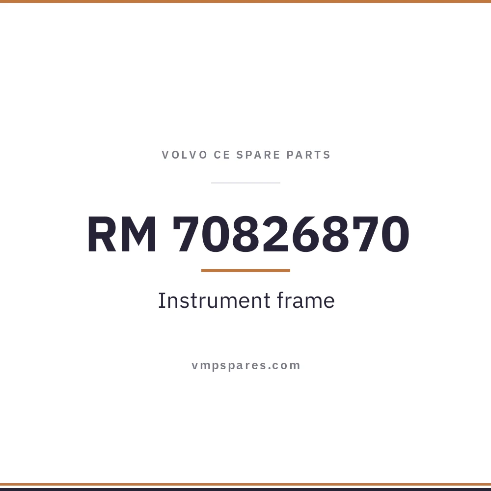 RM 70826870 – Instrument frame