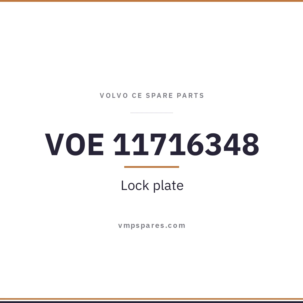 VOE 11716348 – Lock plate