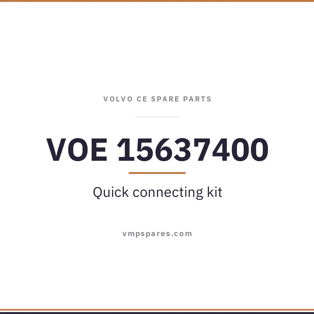 VOE 15637400 – Quick connecting kit