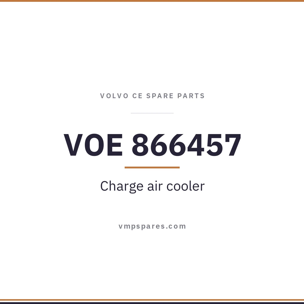 VOE 866457 – Charge air cooler