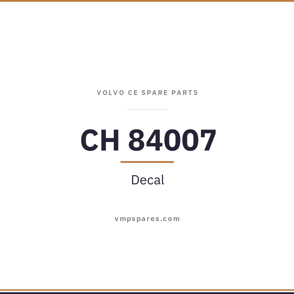 CH 84007 – Decal