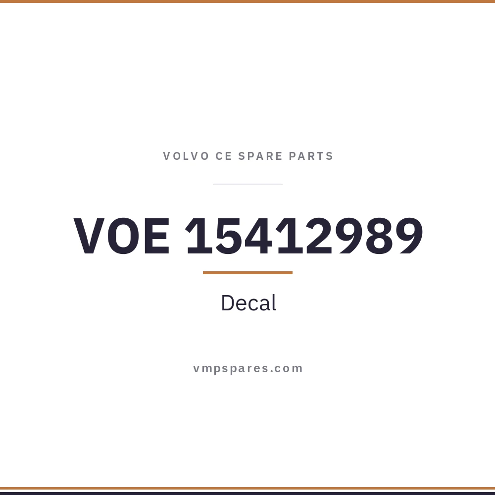 VOE 15412989 – Decal