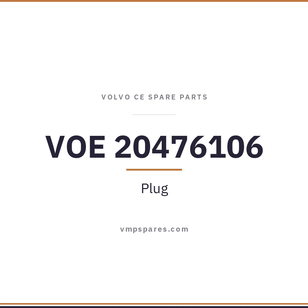 VOE 20476106 – Plug
