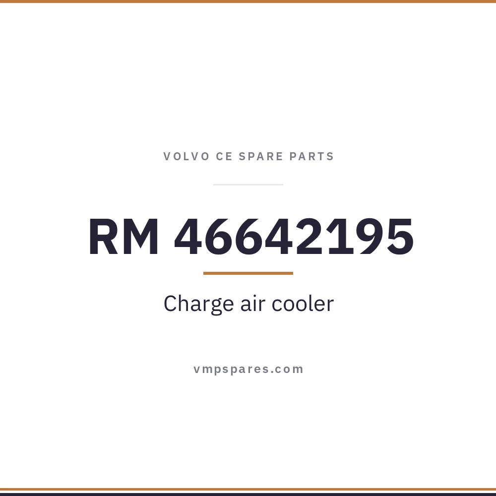 RM 46642195 – Charge air cooler