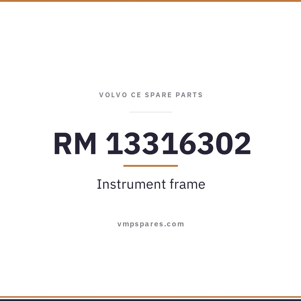 RM 13316302 – Instrument frame