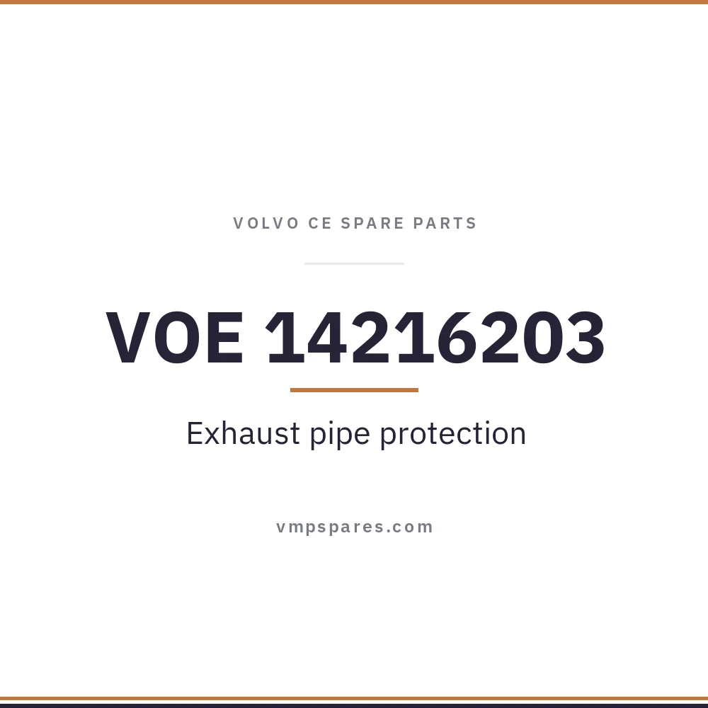 VOE 14216203 – Exhaust pipe protection