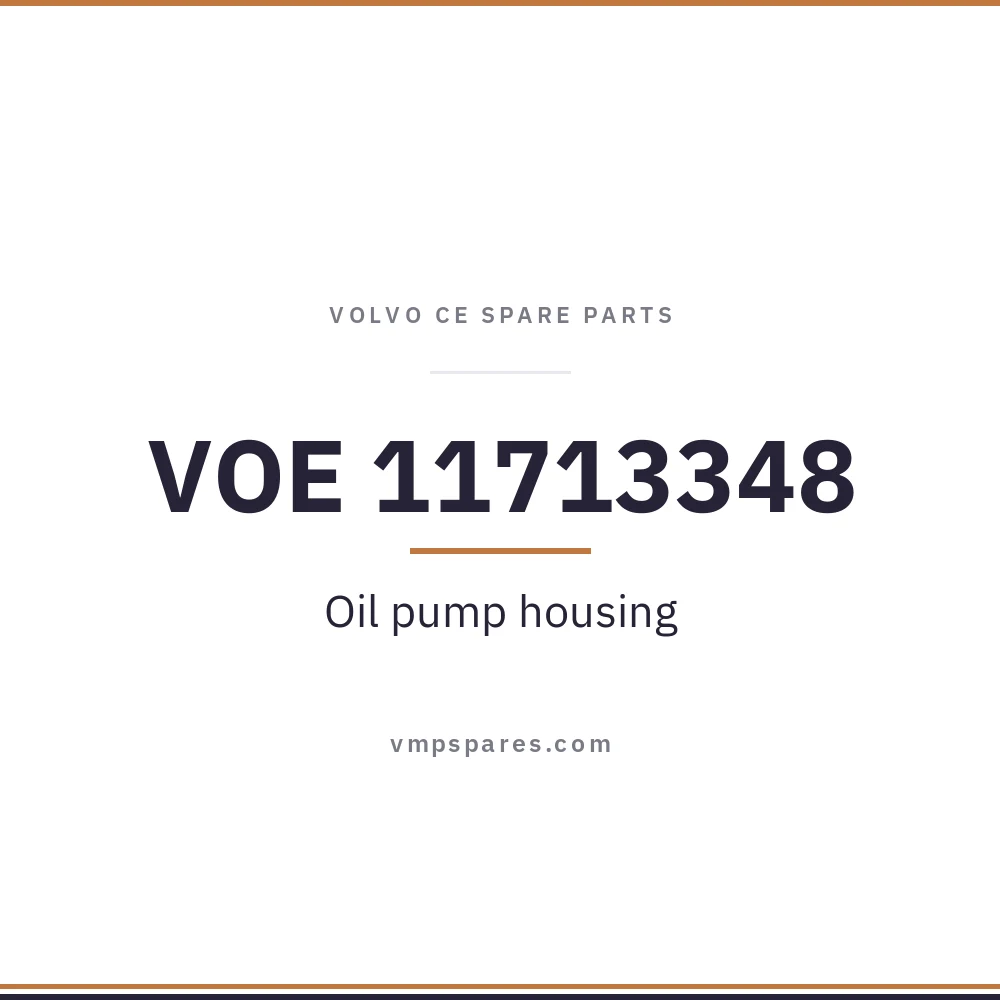 VOE 11713348 – Oil pump housing