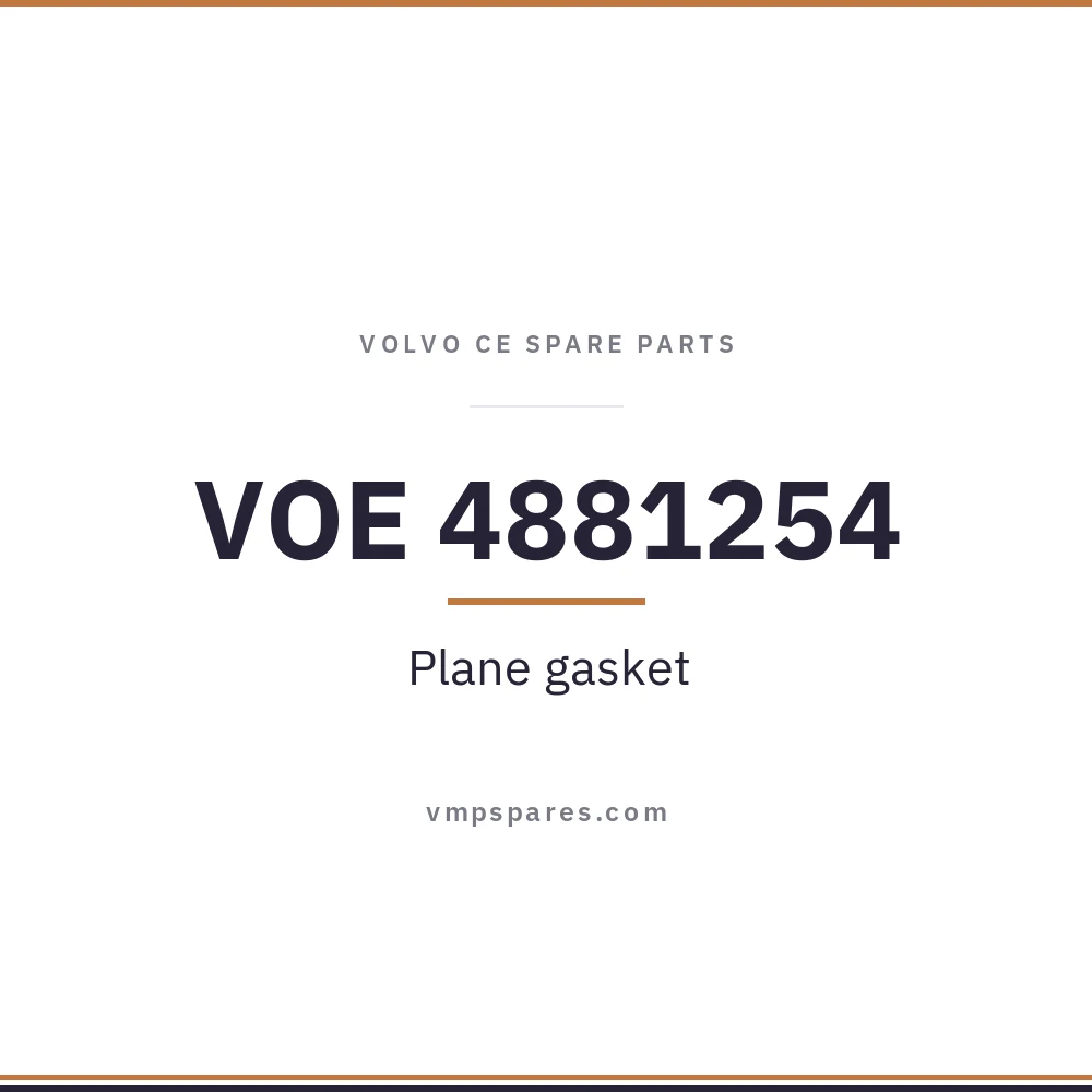 VOE 4881254 – Plane gasket