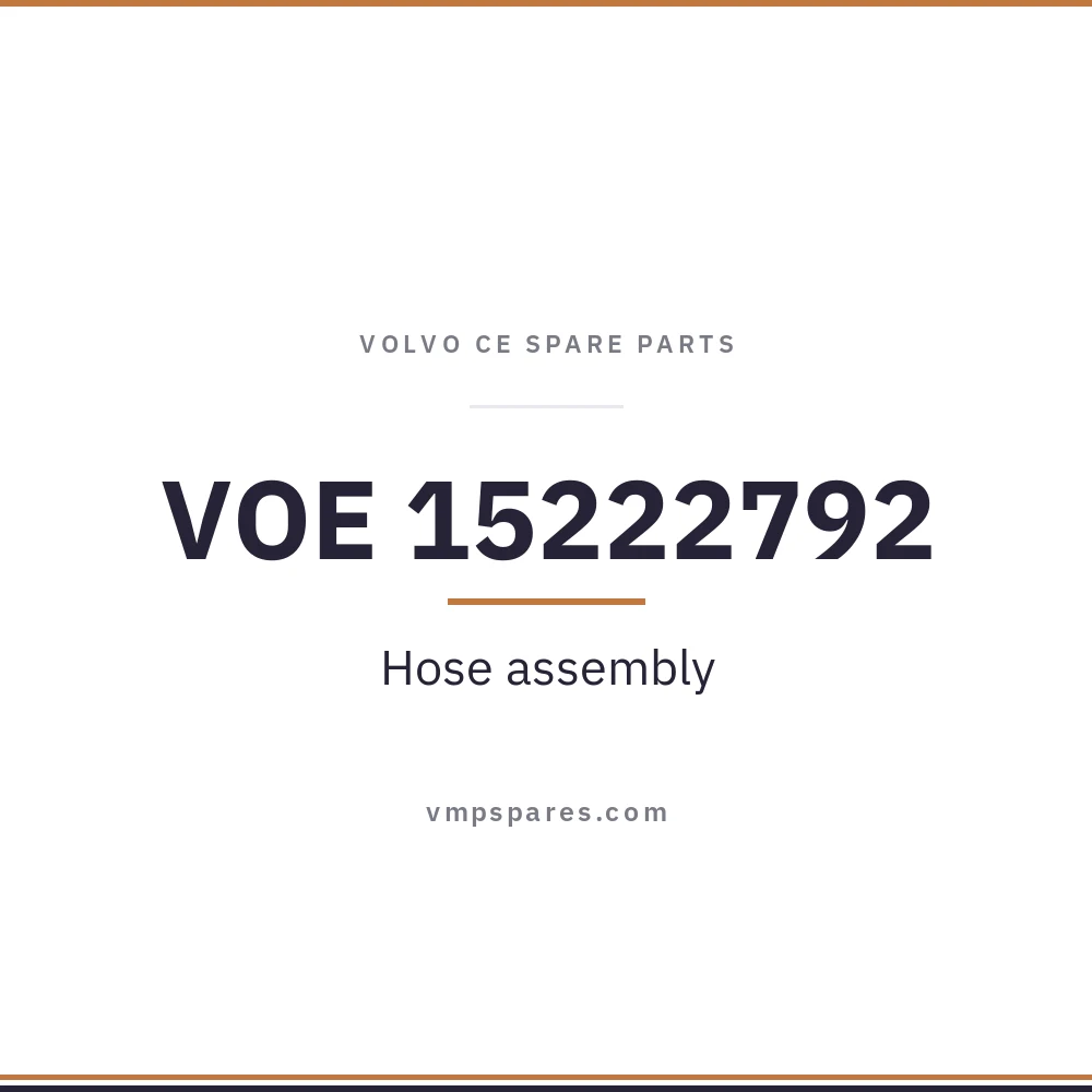 VOE 15222792 – Hose assembly