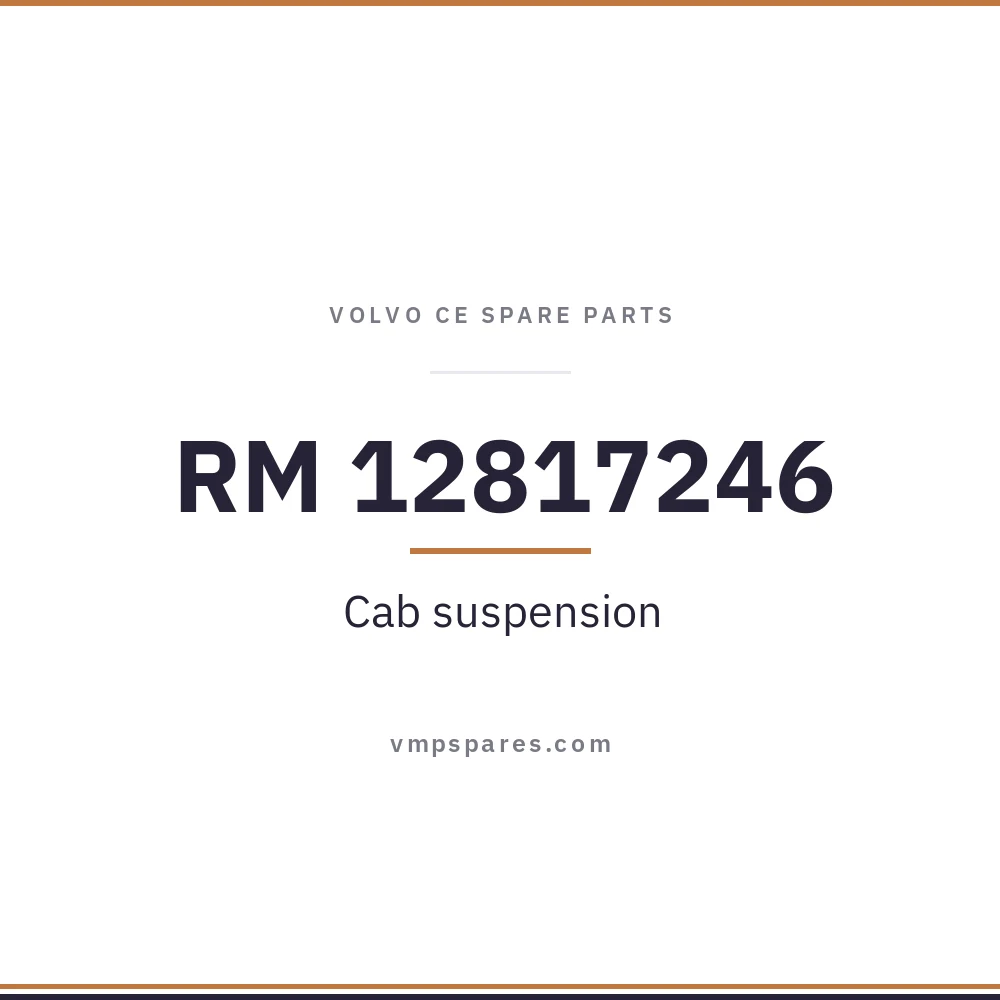 RM 12817246 – Cab suspension