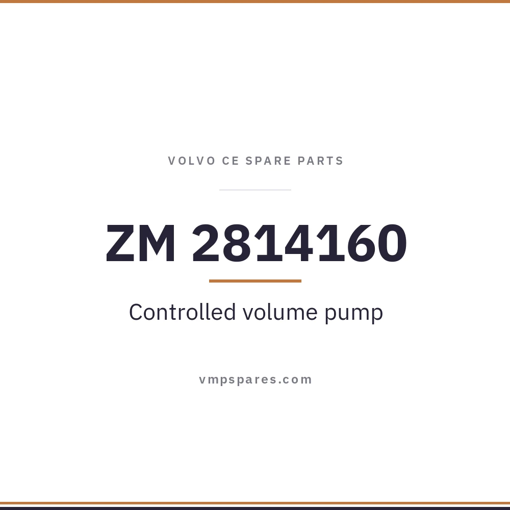 ZM 2814160 – Controlled volume pump