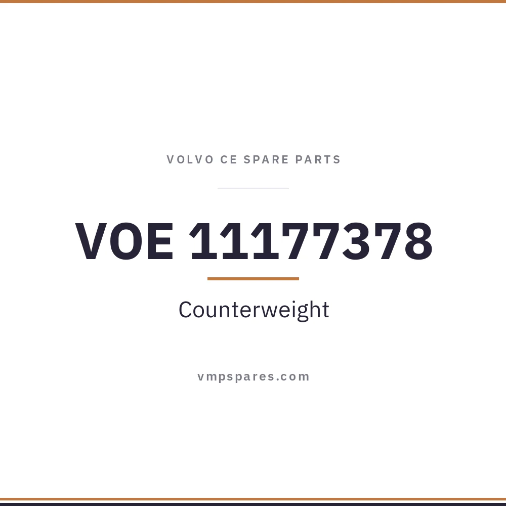VOE 11177378 – Counterweight