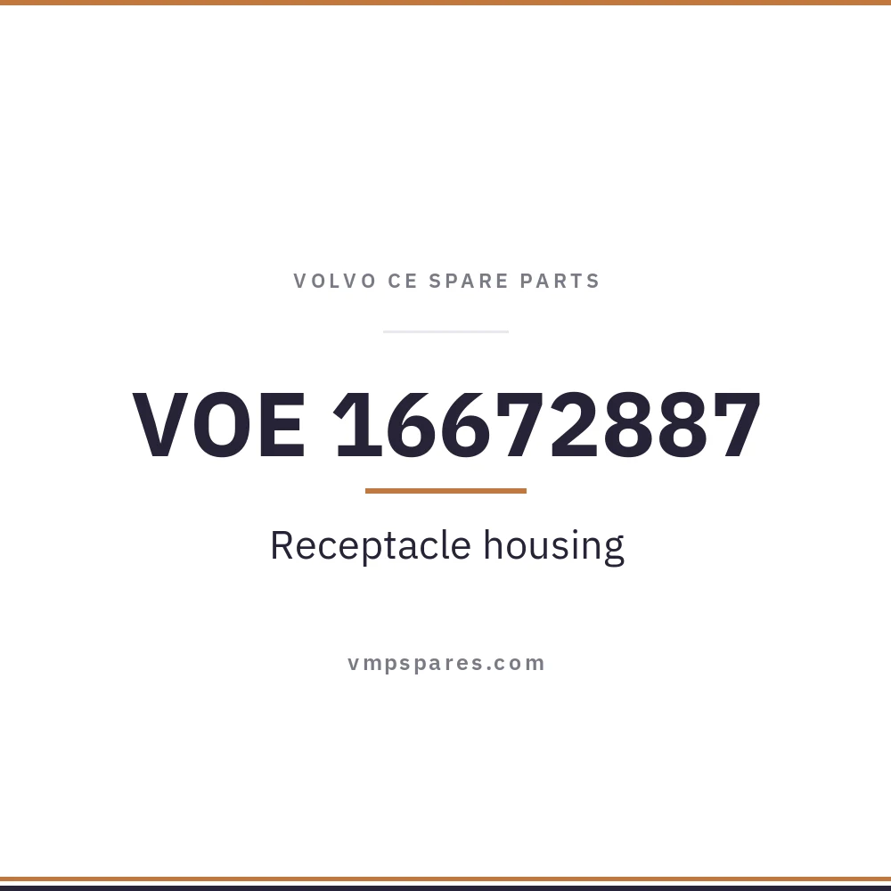 VOE 16672887 – Receptacle housing