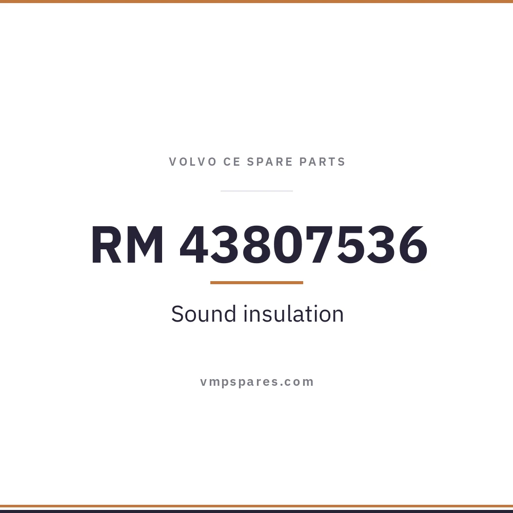 RM 43807536 – Sound insulation