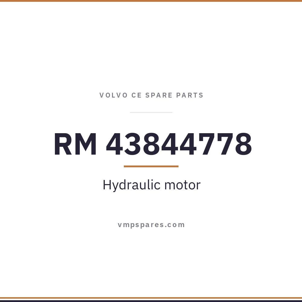 RM 43844778 – Hydraulic motor