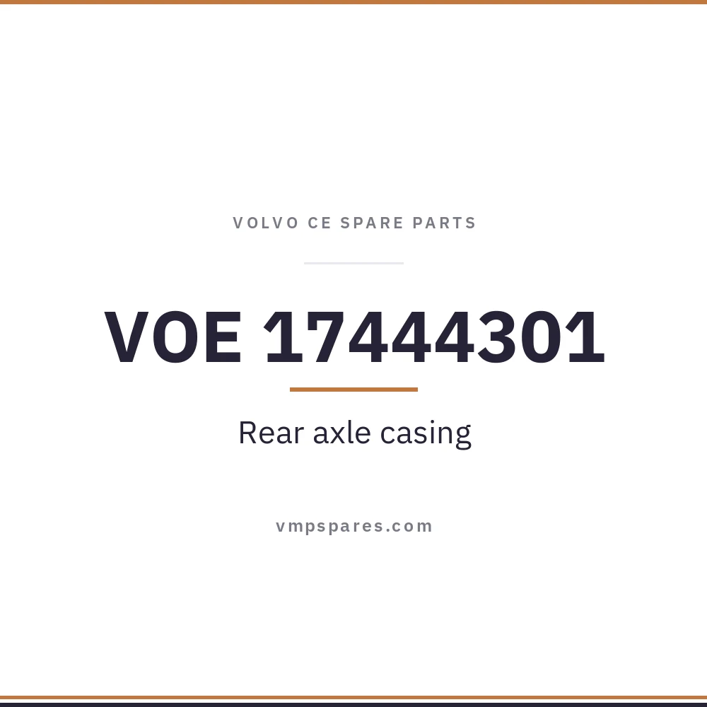 VOE 17444301 – Rear axle casing