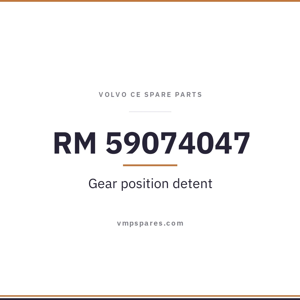 RM 59074047 – Gear position detent