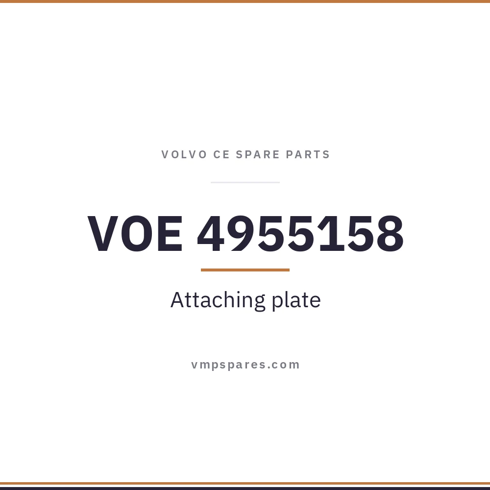 VOE 4955158 – Attaching plate
