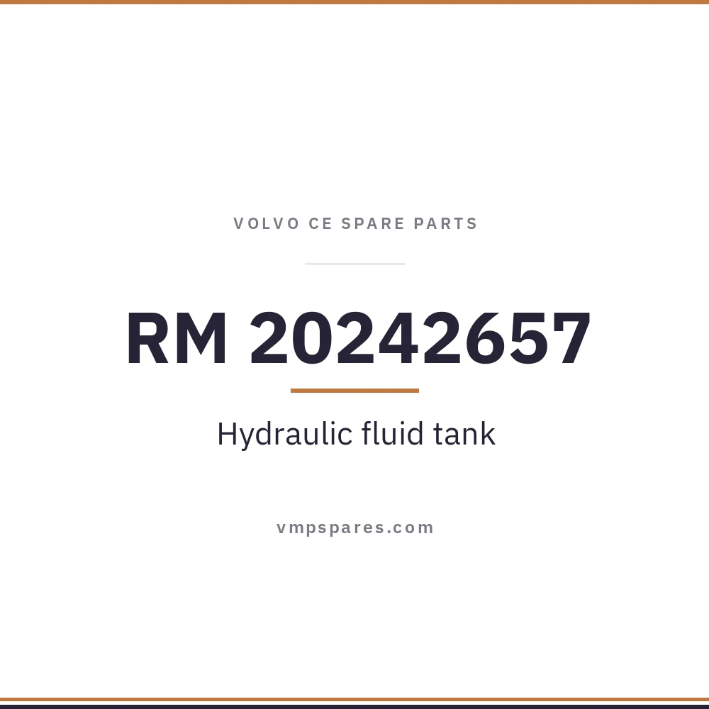 RM 20242657 – Hydraulic fluid tank