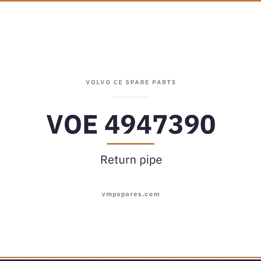 VOE 4947390 – Return pipe