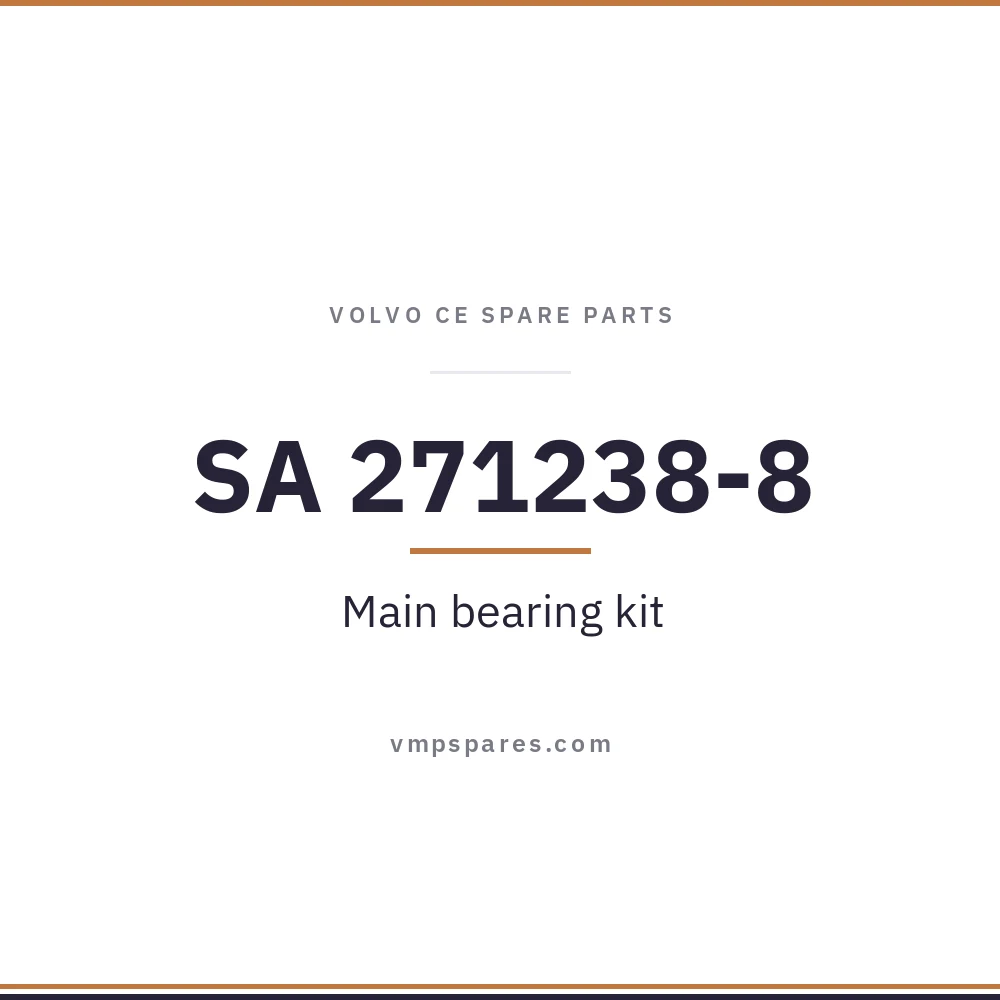 SA 271238-8 – Main bearing kit