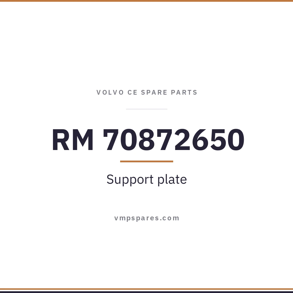 RM 70872650 – Support plate