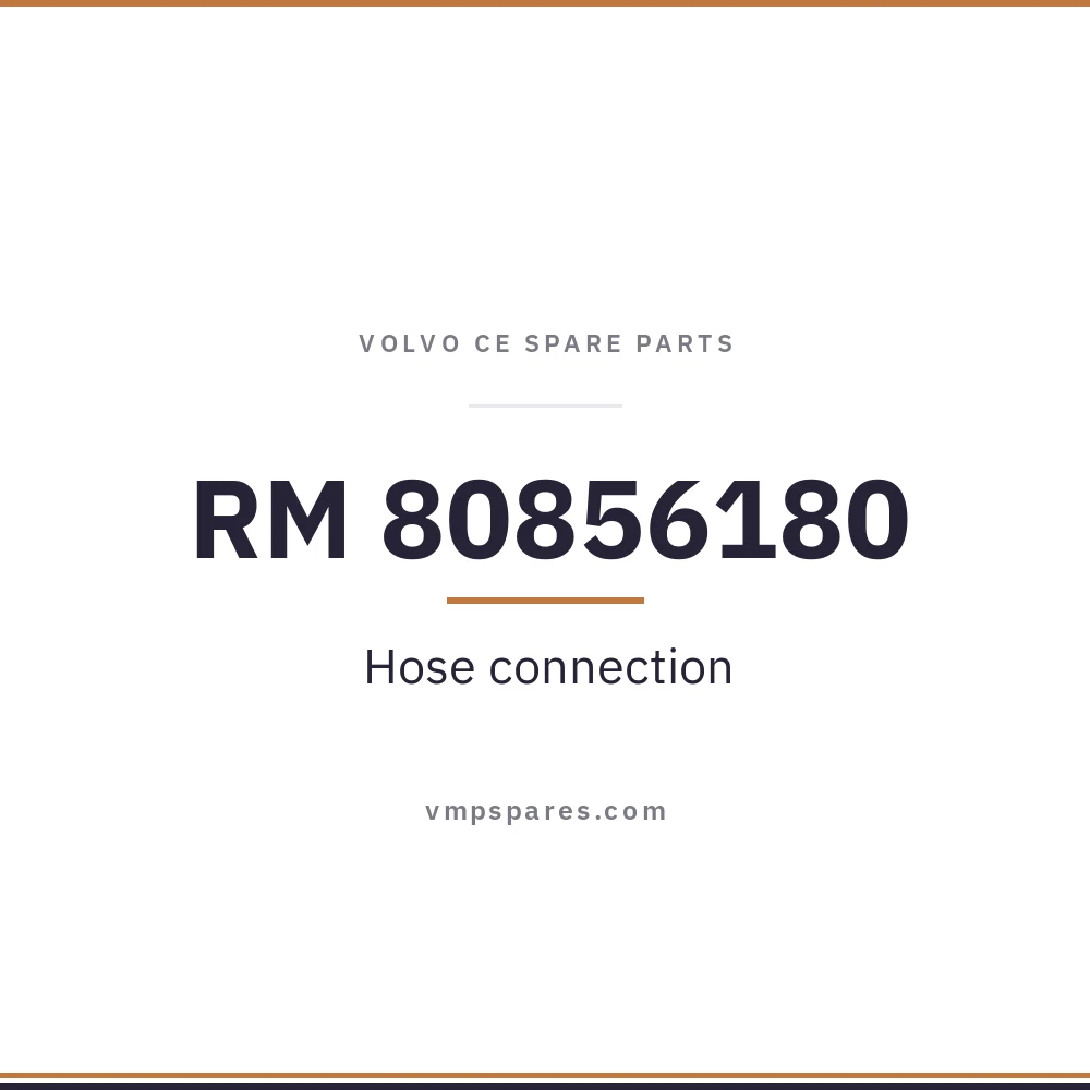 RM 80856180 – Hose connection