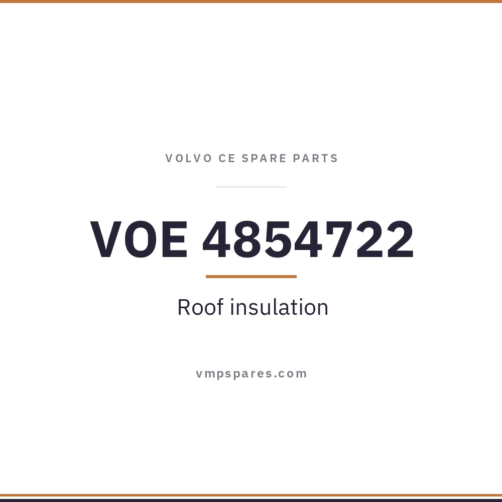 VOE 4854722 – Roof insulation