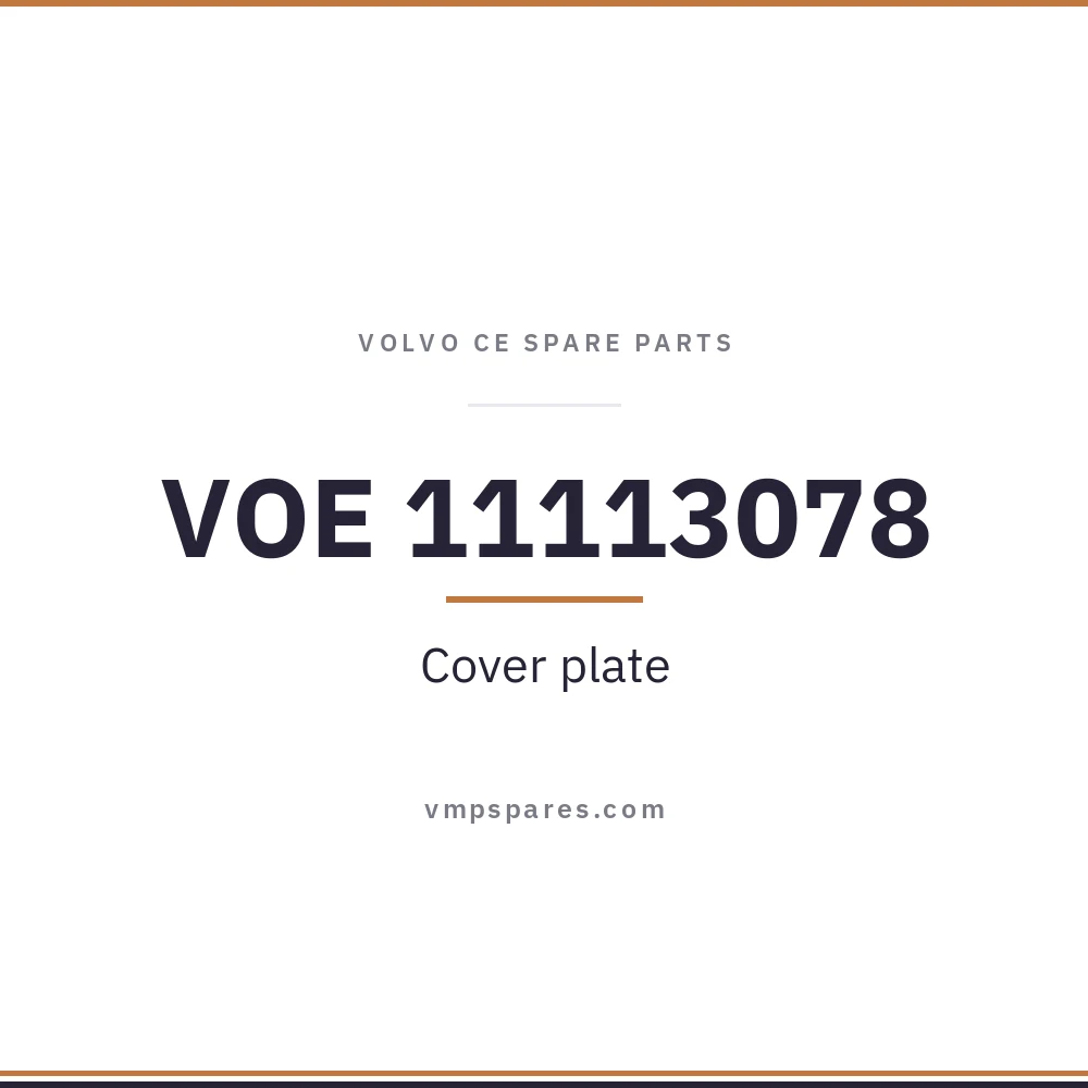 VOE 11113078 – Cover plate