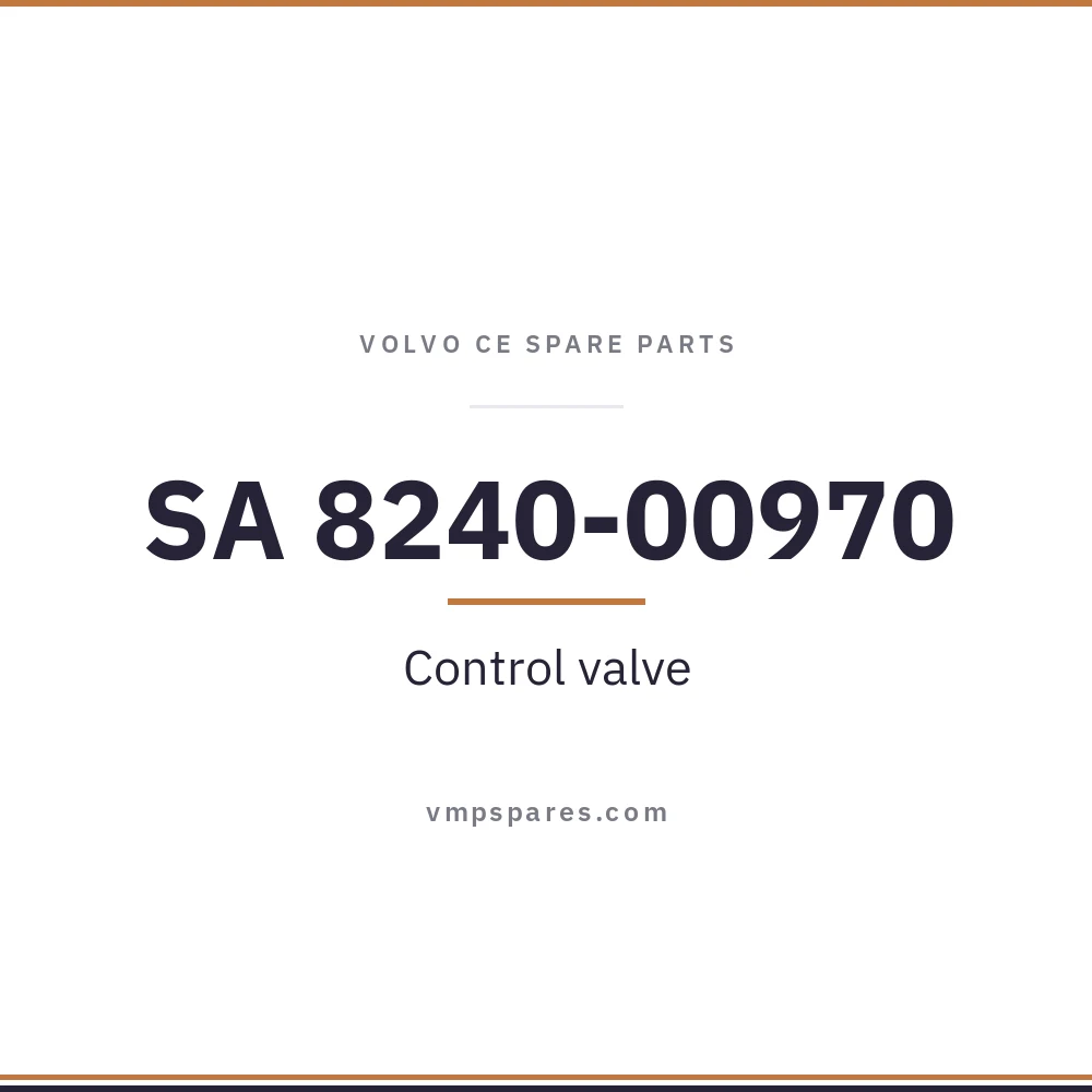 SA 8240-00970 – Control valve