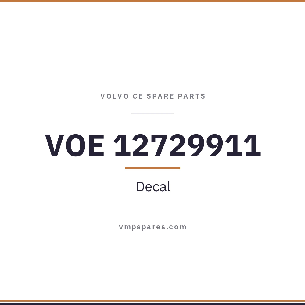 VOE 12729911 – Decal