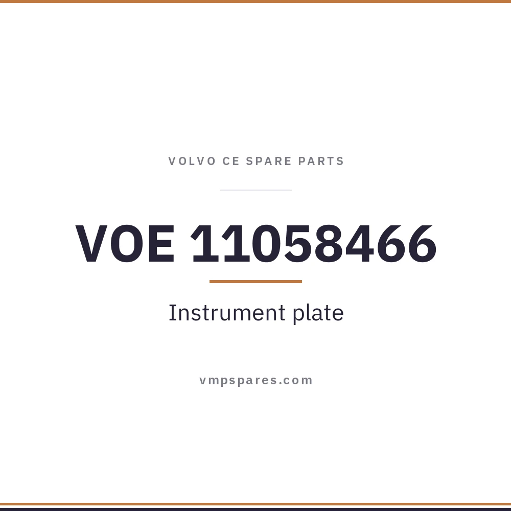 VOE 11058466 – Instrument plate