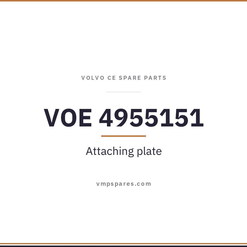 VOE 4955151 – Attaching plate