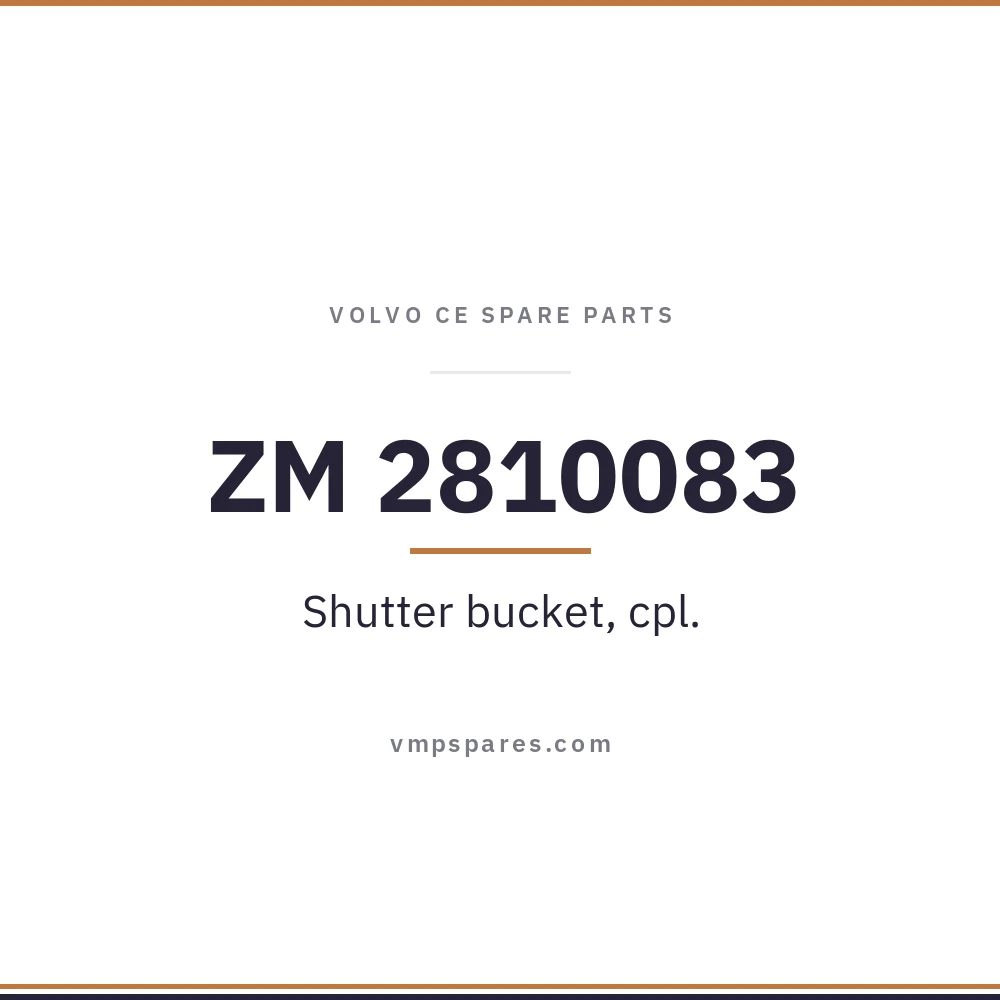 ZM 2810083 – Shutter bucket, cpl.