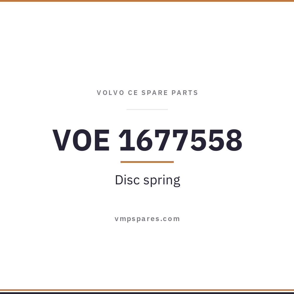 VOE 1677558 – Disc spring
