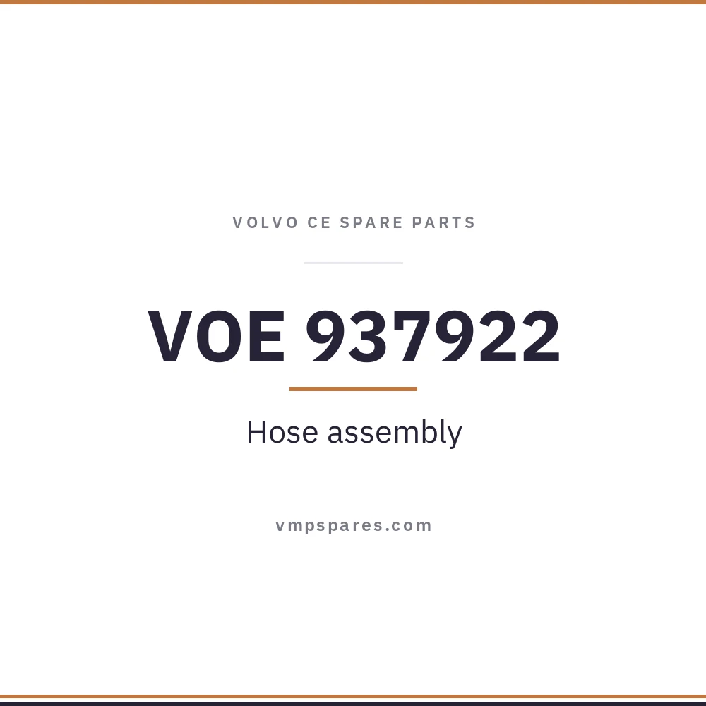 VOE 937922 – Hose assembly