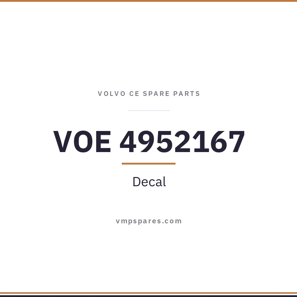 VOE 4952167 – Decal