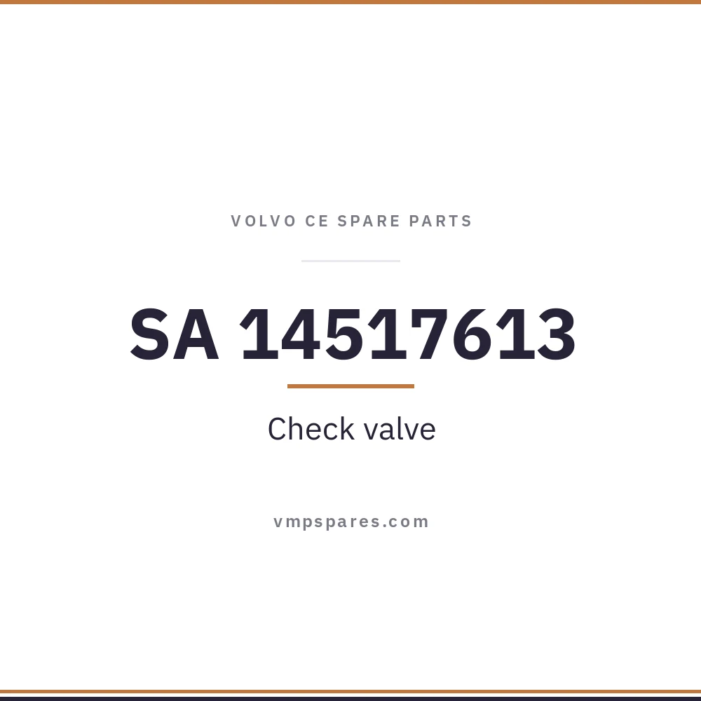 SA 14517613 – Check valve