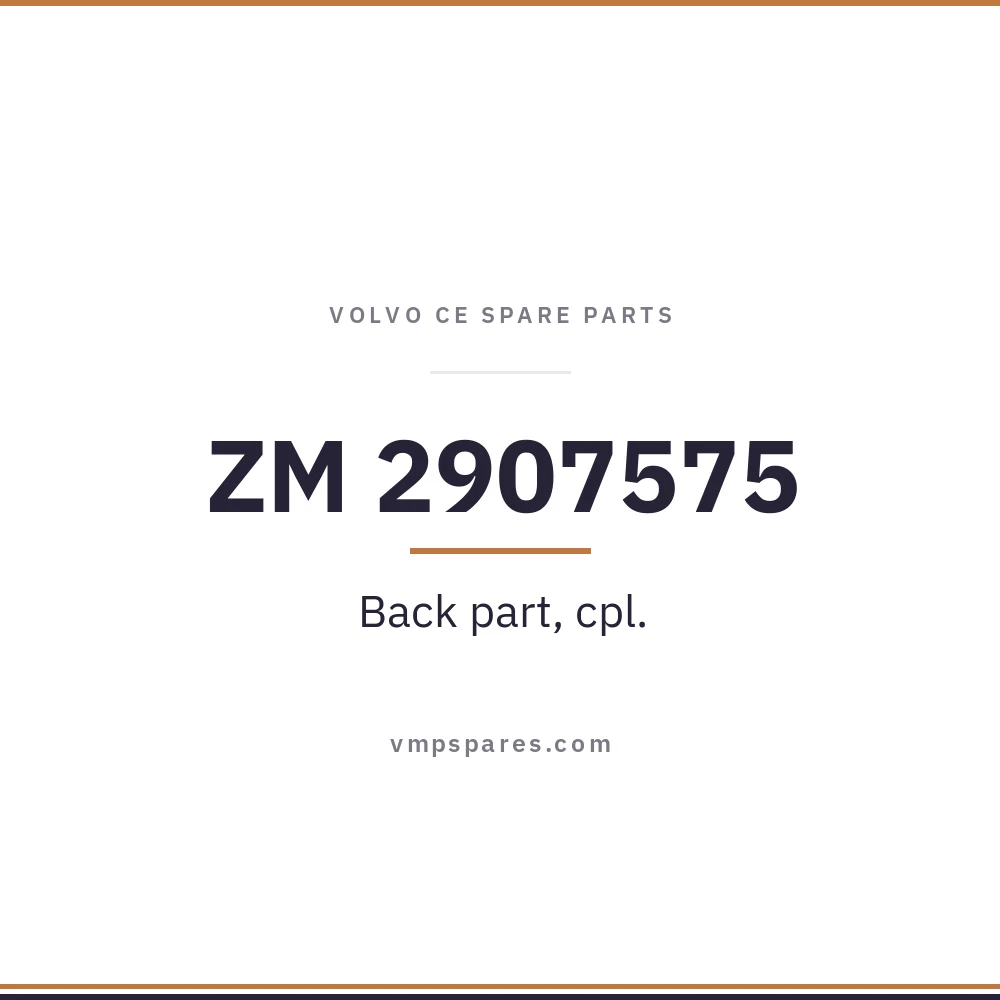 ZM 2907575 – Back part, cpl.