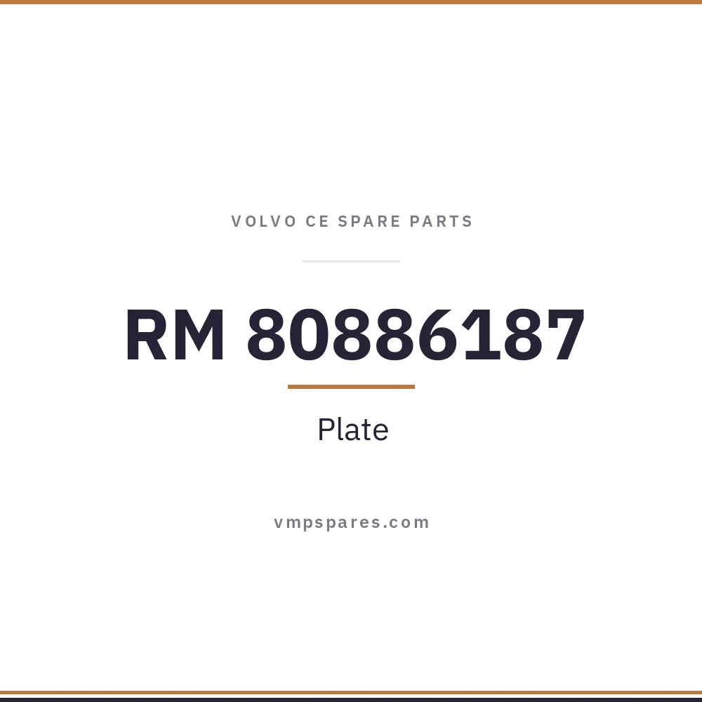 RM 80886187 – Plate