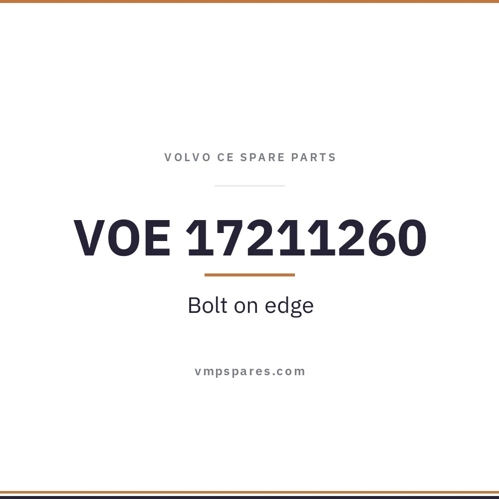 VOE 17211260 – Bolt on edge