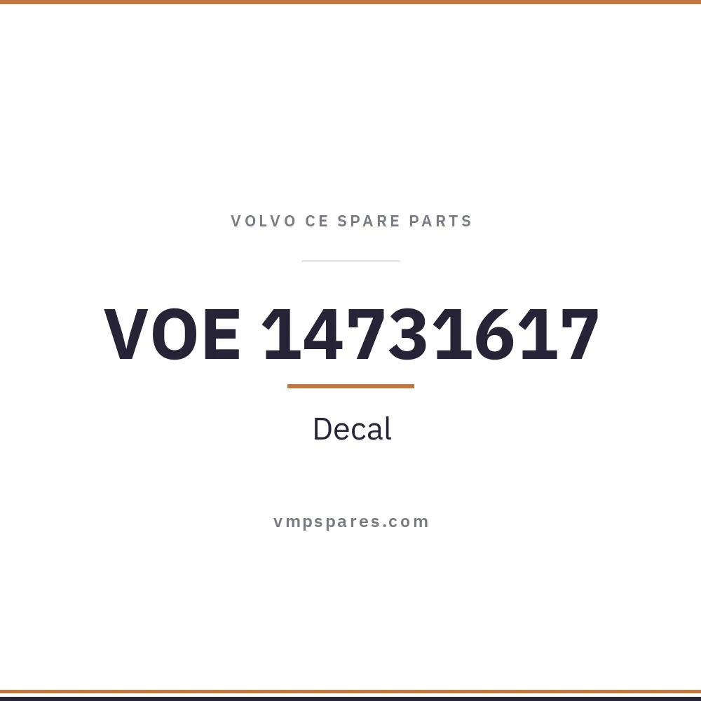 VOE 14731617 – Decal